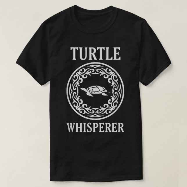 Turtle Whisperer T  Funny Turtle Pet Lover Gift Te Shirt (Design framsida)