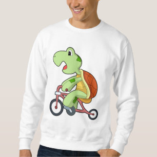 Turtle with Bicycle Lång Ärmad Tröja