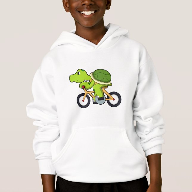 Turtle with Bicycle.PNG T Shirt (Framsida)