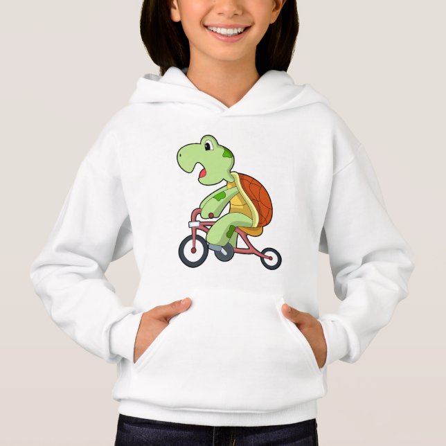 Turtle with Bicycle T Shirt (Framsida)