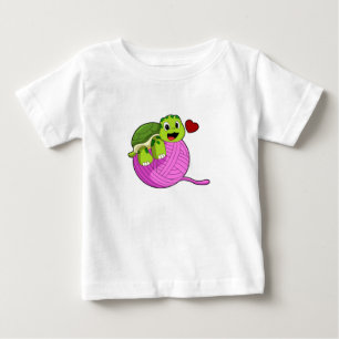Turtle with Boll of Wool T Shirt