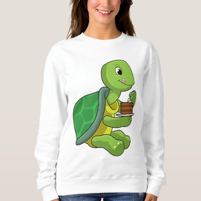 Turtle with Cake T Shirt (Framsida)