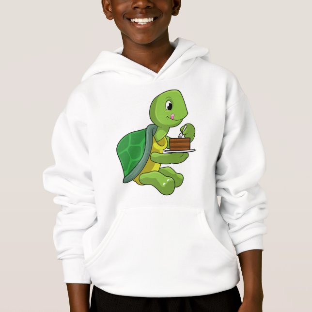 Turtle with Cake T Shirt (Framsida)