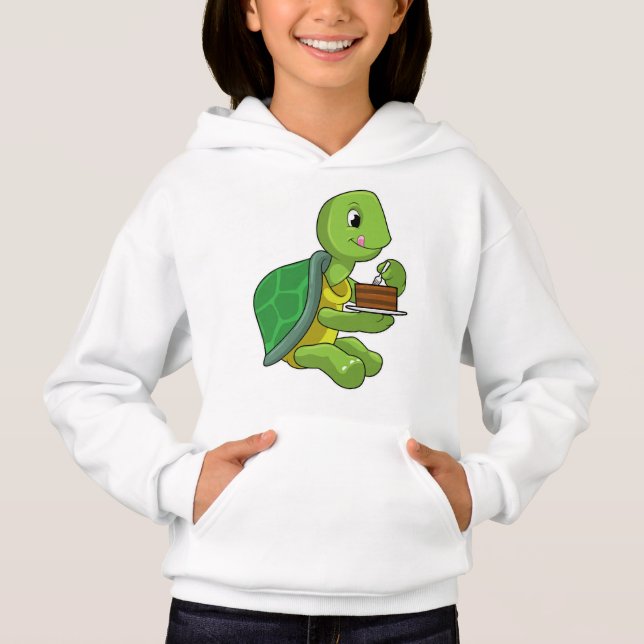 Turtle with Cake T Shirt (Framsida)