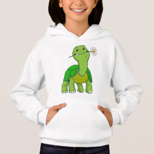 Turtle with Flower Daisy T Shirt