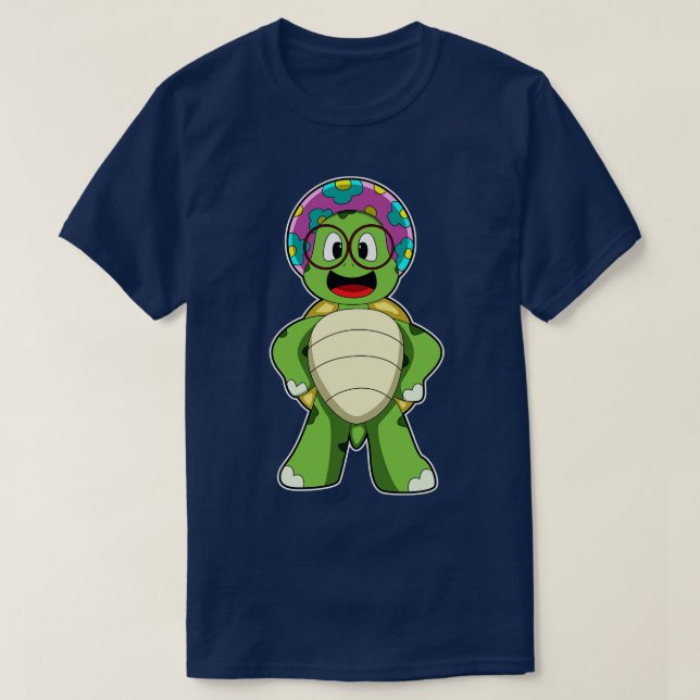 Turtle with Hat T Shirt (Design framsida)
