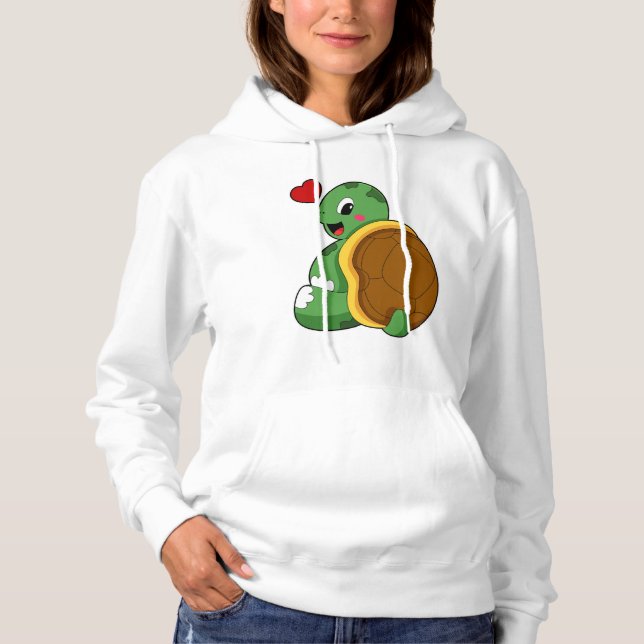 Turtle with Heart T Shirt (Framsida)
