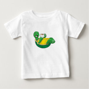 Turtle with Kopp of Coffee T Shirt