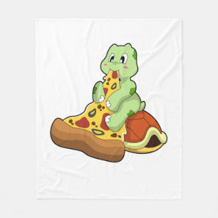 Turtle with Pizza Fleecefilt