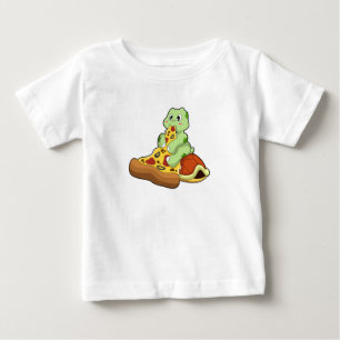 Turtle with Pizza T Shirt