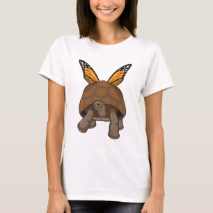 Turtle with Rainbow Färg T Shirt