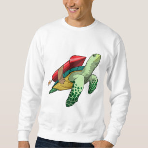 Turtle with Rocket Lång Ärmad Tröja