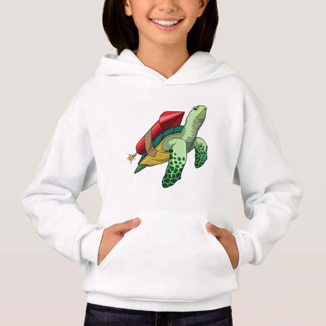 Turtle with Rocket T Shirt (Framsida)