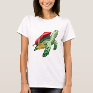 Turtle with Rocket T Shirt