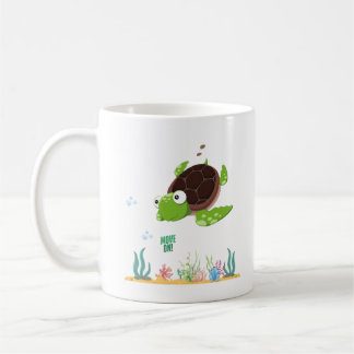Turtle with sjögräs and bubble Coffee Mugg