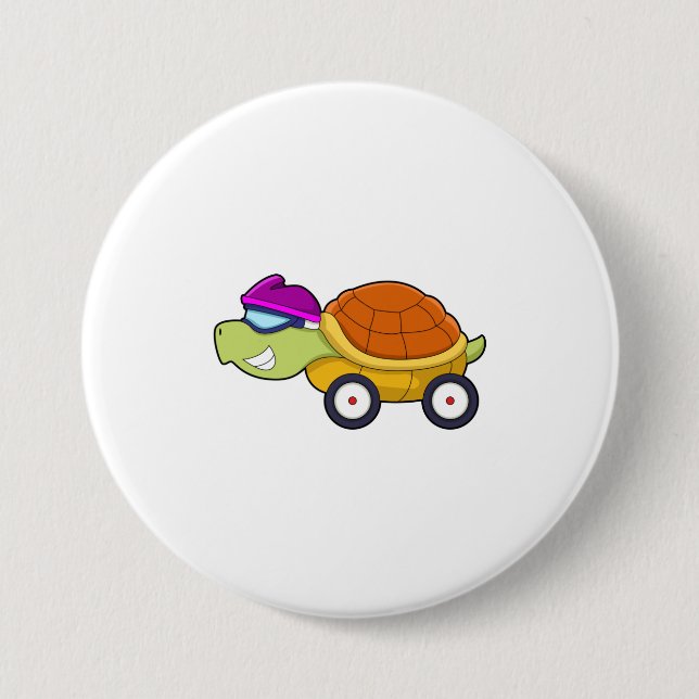 Turtle with Snäcka as Car Knapp (Framsida)