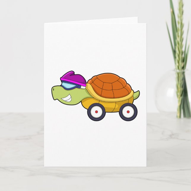 Turtle with Snäcka as Car Kort (Framsida)
