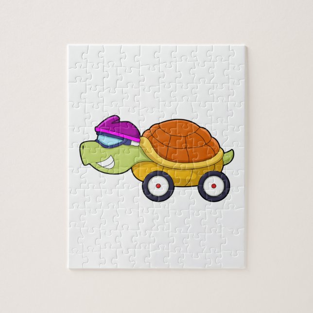 Turtle with Snäcka as Car Pussel (Vertikal)