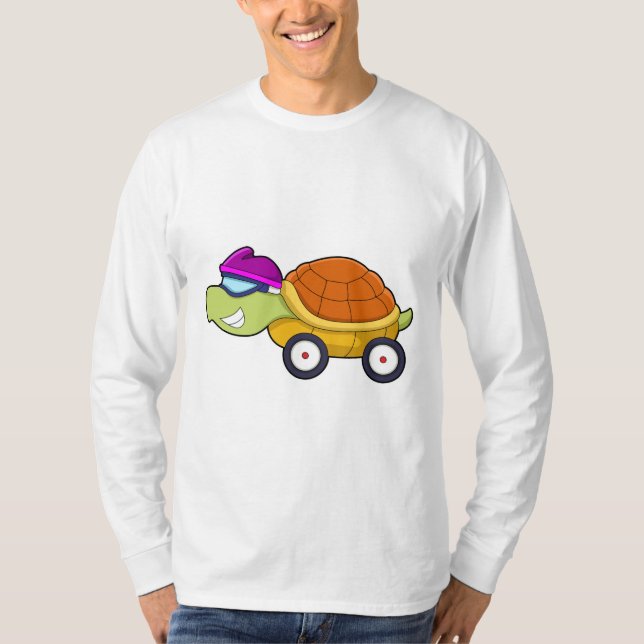 Turtle with Snäcka as Car T Shirt (Framsida)