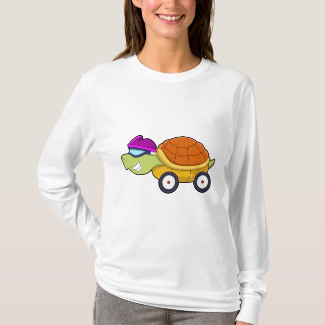 Turtle with Snäcka as Car T Shirt (Framsida)