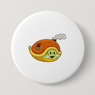 Turtle with Snäcka as House Knapp