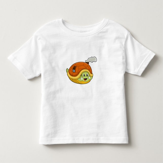 Turtle with Snäcka as House T Shirt (Framsida)