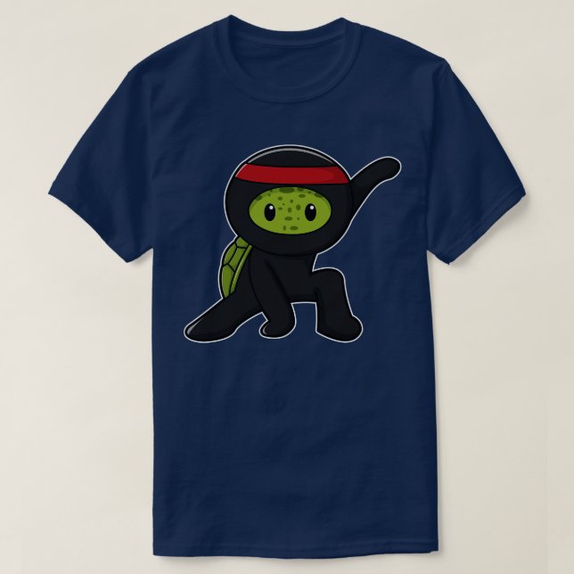 Turtle with Snäcka as Ninja T Shirt (Design framsida)