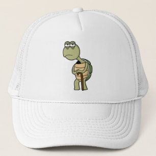 Turtle with Snäcka & Walking stick stick Keps