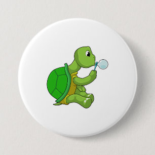 Turtle with Soap bubbles Knapp