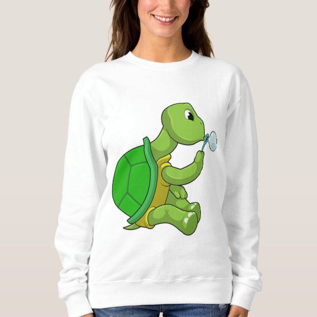 Turtle with Soap bubbles T Shirt (Framsida)