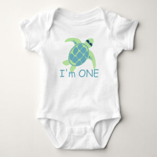 Turtle with Sunglasses One Year Tee Shirt