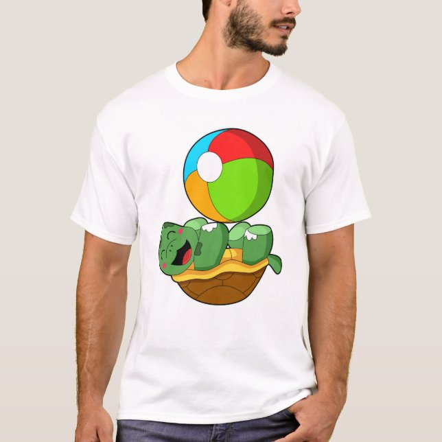 Turtle with Vatten polo T Shirt (Framsida)