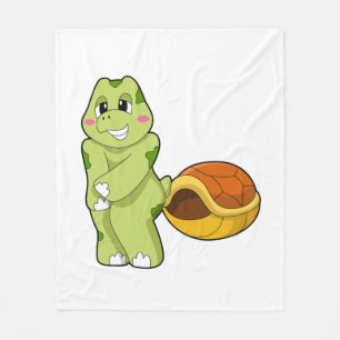 Turtle without Snäcka Shy.PNG Fleecefilt