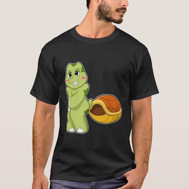 Turtle without Snäcka Shy.PNG T Shirt (Framsida)
