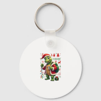 Turtle Xmas-ljus Fula tomten Turtle jul Tan Nyckelring