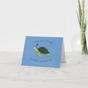 Turtle-y Fantastisk Birthday Kort