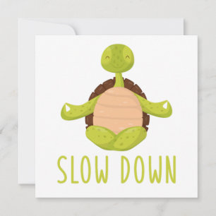 Turtle Yoga Lotus Asana Meditation Zen Nirvana Gif Inbjudningar