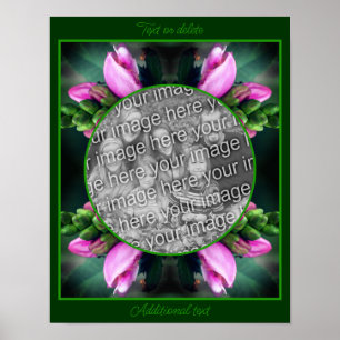 Turtlehead Flower Ram Skapar ditt eget foto Poster