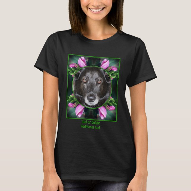 Turtlehead Flower Ram Skapar ditt eget sällskapsfo T Shirt (Framsida)