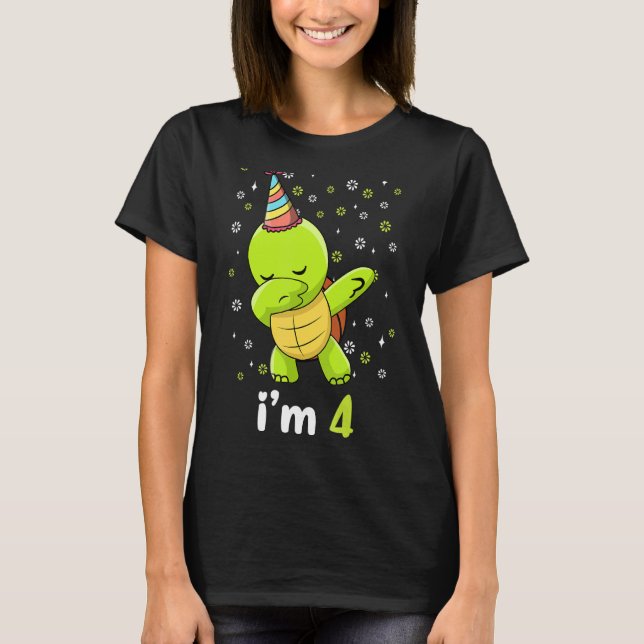 Turtles 10:e födelsedagen t shirt (Framsida)