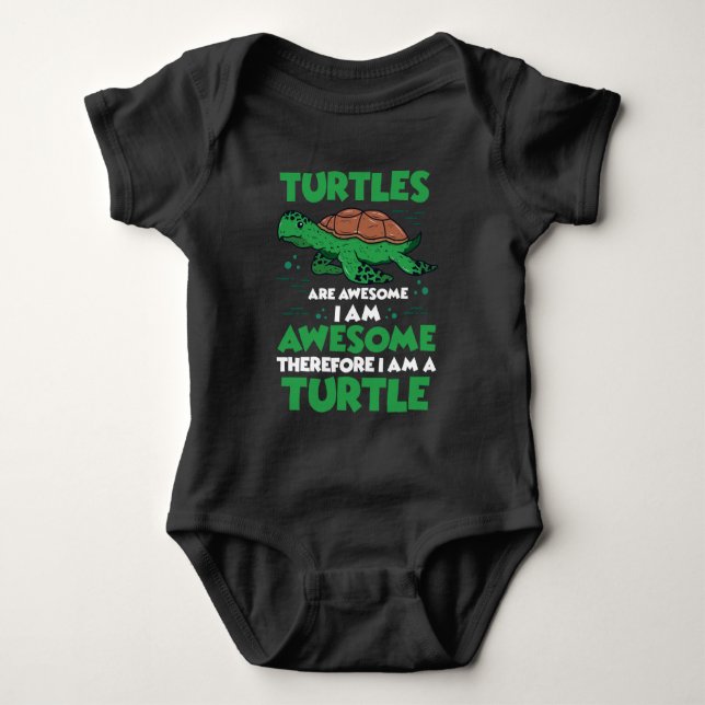 Turtles är Fantastisk Cute Turtle Hawaii Zoo T Shirt (Framsida)