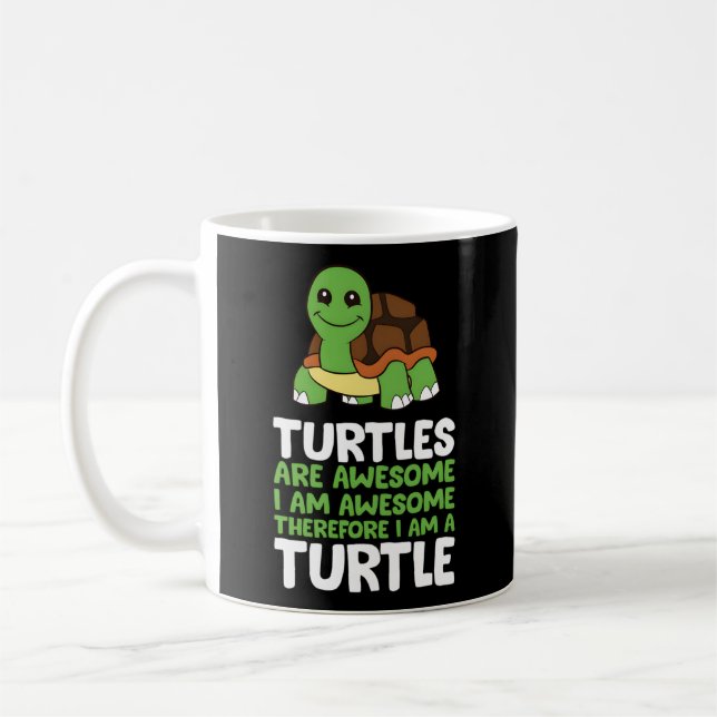 Turtles är Fantastisk, jag är Fantastisk och därfö Kaffemugg (Vänster)