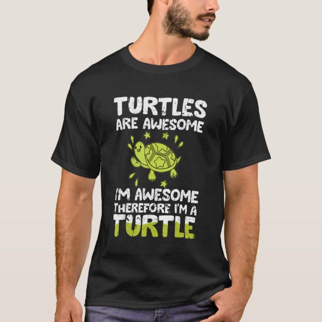 Turtles är Fantastisk, jag är Fantastisk och därfö T Shirt (Framsida)