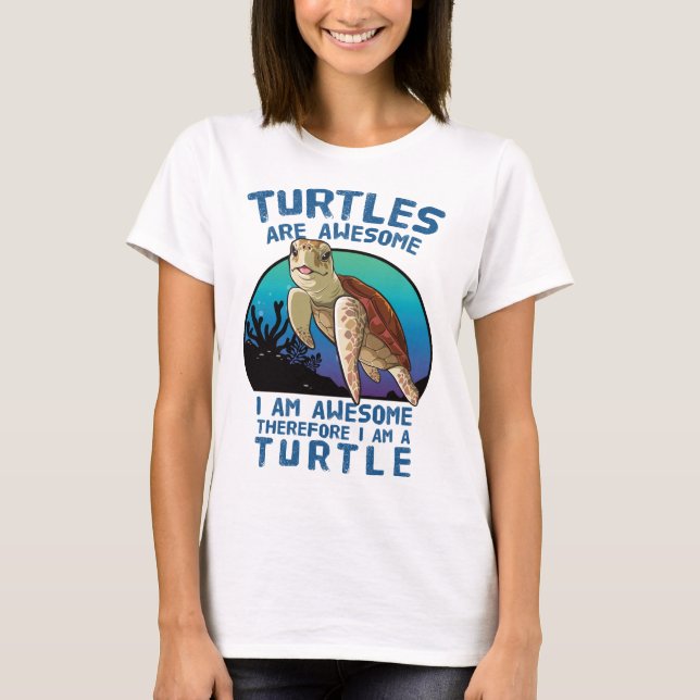 Turtles är Fantastisk jag är Fantastisk T Shirt (Framsida)