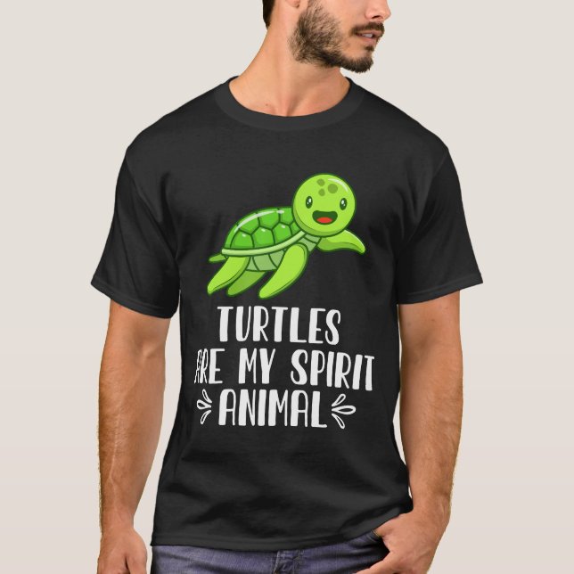 Turtles är mitt andningsdjur t shirt (Framsida)