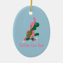 Turtles Can Springa Julgransprydnad Keramik