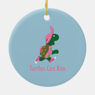 Turtles Can Springa Julgransprydnad Keramik