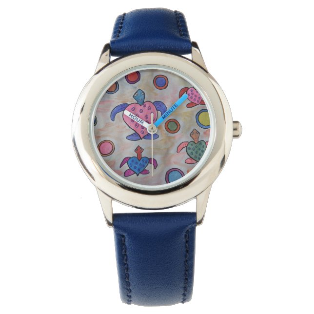 Turtles & Circles Watch Armbandsur (Framsida)