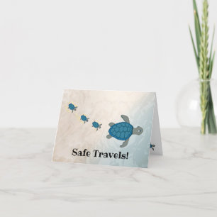 Turtles design tack kort
