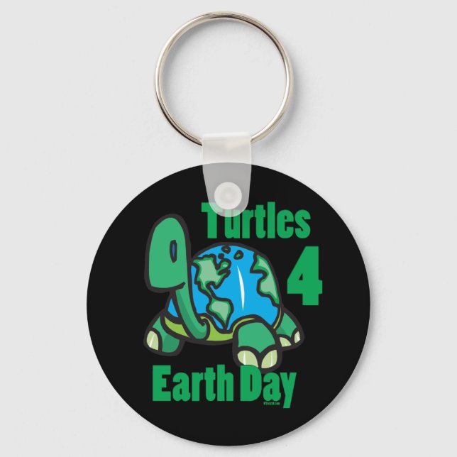 Turtles for Earth Day Keychain Nyckelring (Framsida)